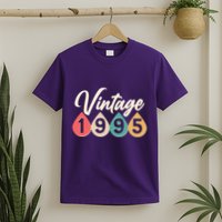 Vintage 1995 30th Birthday Retro Teardrop Design T-Shirt