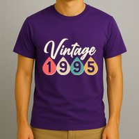 Vintage 1995 30th Birthday Retro Teardrop Design T-Shirt