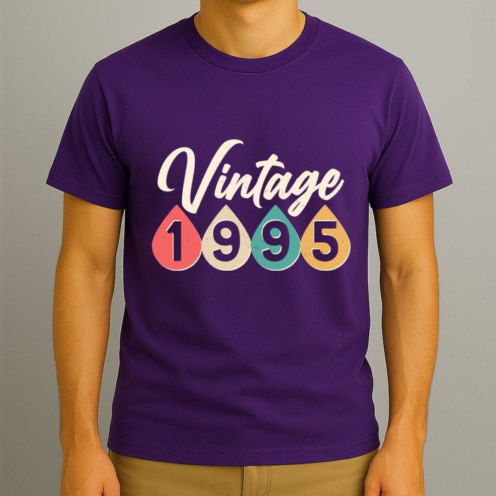 Vintage 1995 30th Birthday Retro Teardrop Design T-Shirt