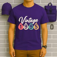 Vintage 1995 30th Birthday Retro Teardrop Design T-Shirt
