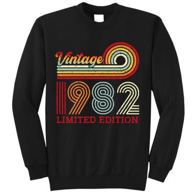 Vintage 1982 42 Years Old 42nd Birthday Funny Sweatshirt