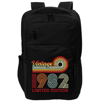 Vintage 1982 42 Years Old 42nd Birthday Funny Impact Tech Backpack