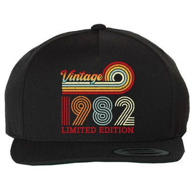 Vintage 1982 42 Years Old 42nd Birthday Funny Wool Snapback Cap