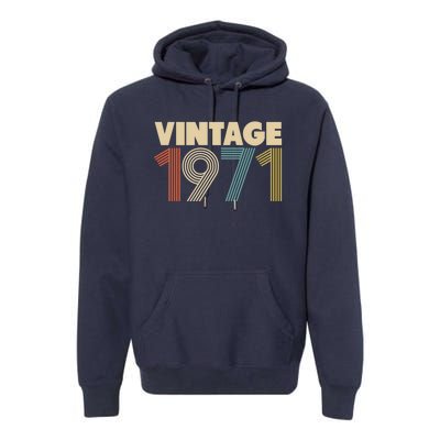 Vintage 1971 47th Birthday Premium Hoodie