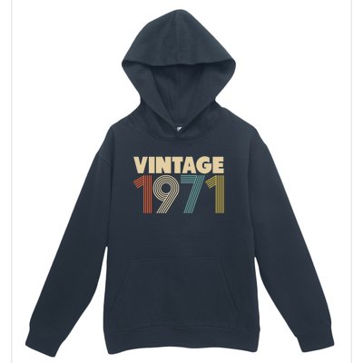 Vintage 1971 47th Birthday Urban Pullover Hoodie