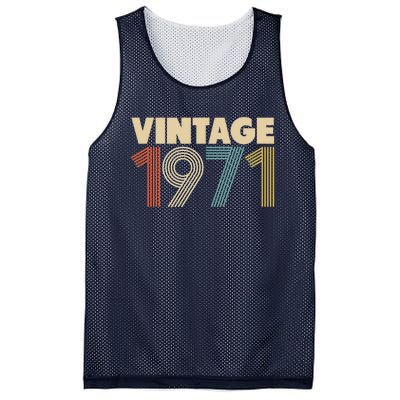 Vintage 1971 47th Birthday Mesh Reversible Basketball Jersey Tank