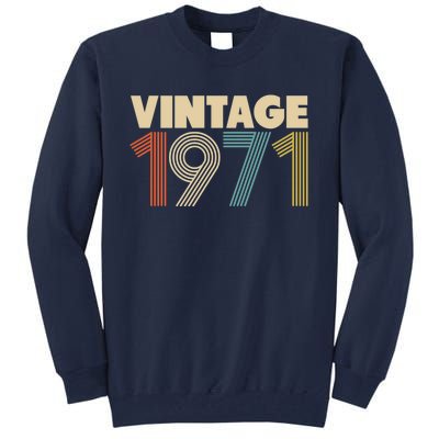 Vintage 1971 47th Birthday Tall Sweatshirt