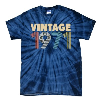 Vintage 1971 47th Birthday Tie-Dye T-Shirt