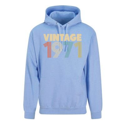 Vintage 1971 47th Birthday Unisex Surf Hoodie