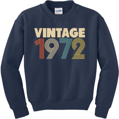 Vintage 1972 46th Birthday Kids Sweatshirt