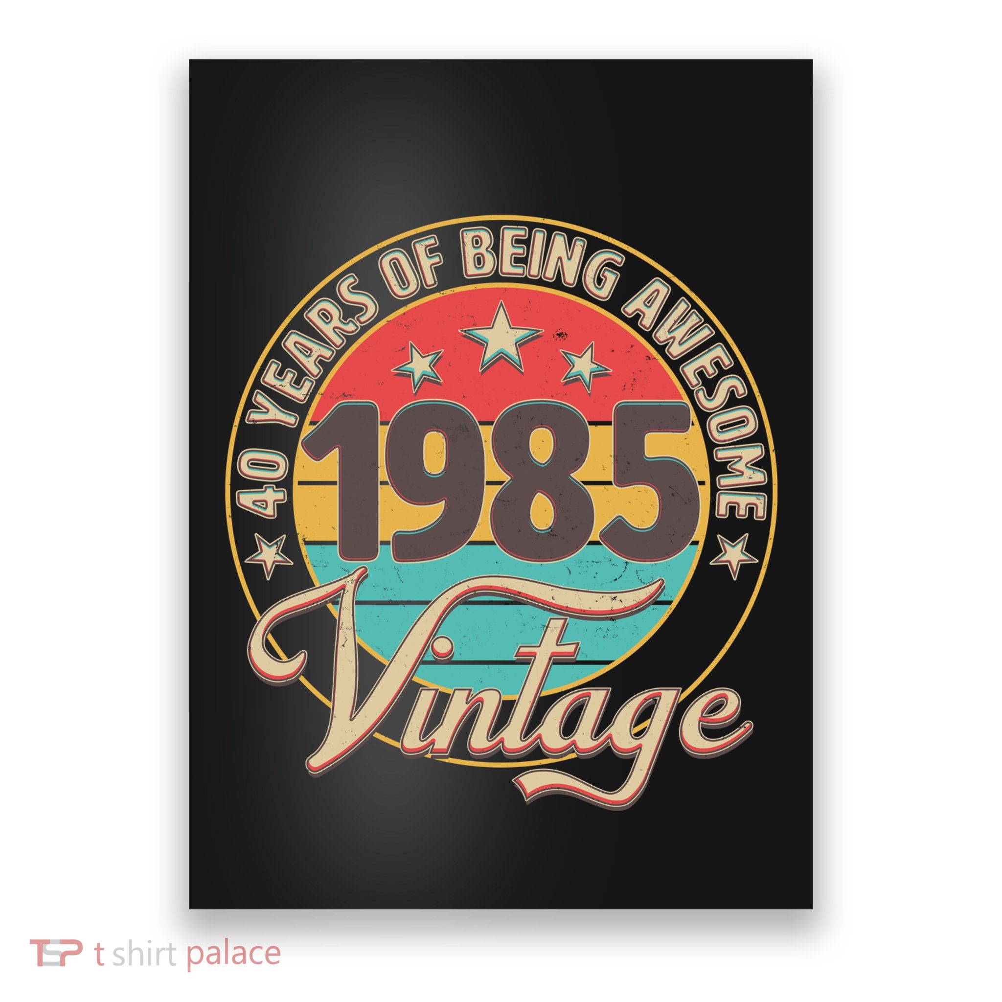Vintage 1985 40 Years Of Being Awesome Poster
