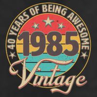 Vintage 1985 40 Years Of Being Awesome Trucker Hat