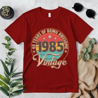 Vintage 1985 40 Years Of Being Awesome Premium T-Shirt