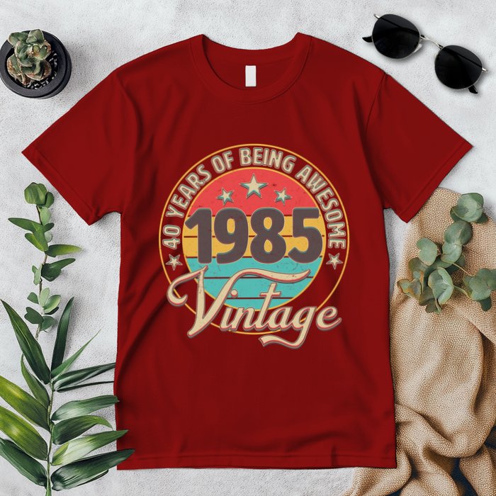 Vintage 1985 40 Years Of Being Awesome Premium T-Shirt