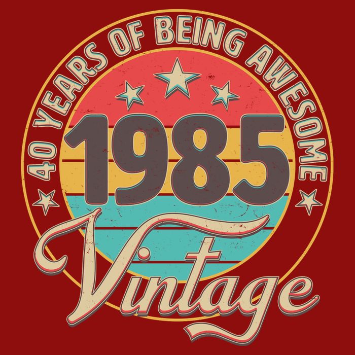 Vintage 1985 40 Years Of Being Awesome Premium T-Shirt