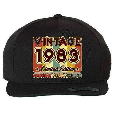Vintage 1983 40th Birthday Limited Edition Awesome Epic Legend Wool Snapback Cap