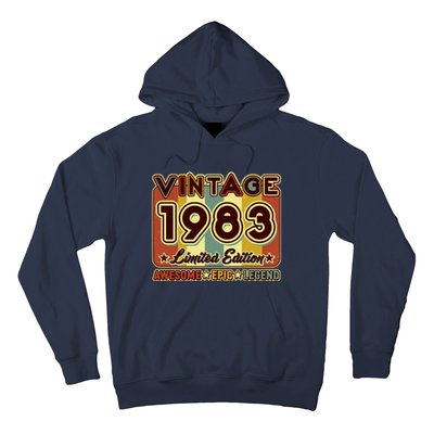 Vintage 1983 40th Birthday Limited Edition Awesome Epic Legend Hoodie