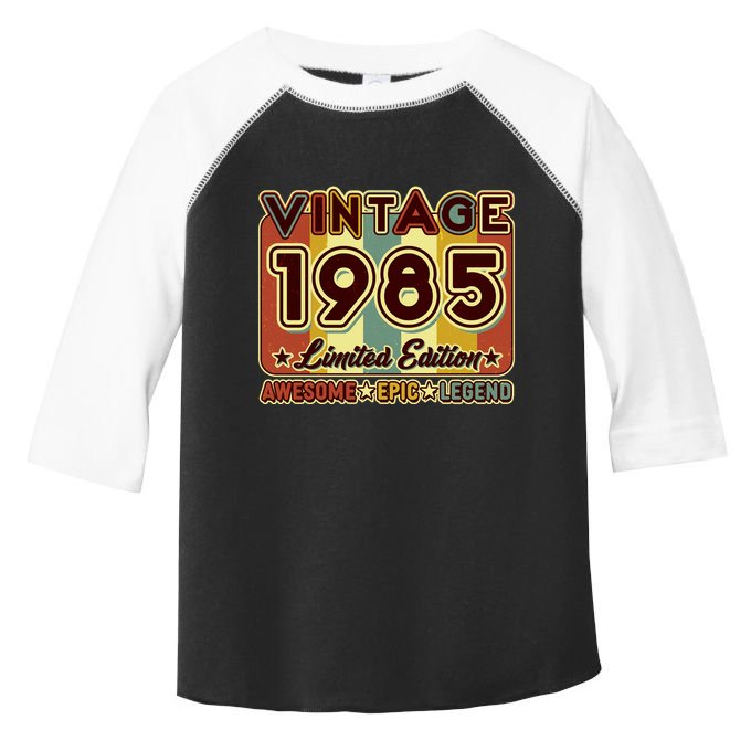 Vintage 1985 40th Birthday Limited Edition Awesome Epic Legend Toddler Fine Jersey T-Shirt