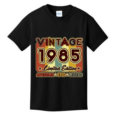 Vintage 1985 40th Birthday Limited Edition Awesome Epic Legend Kids T-Shirt