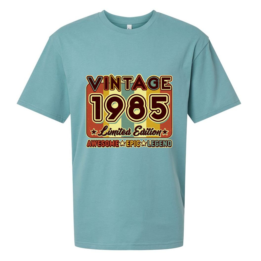 Vintage 1985 40th Birthday Limited Edition Awesome Epic Legend Sueded Cloud Jersey T-Shirt
