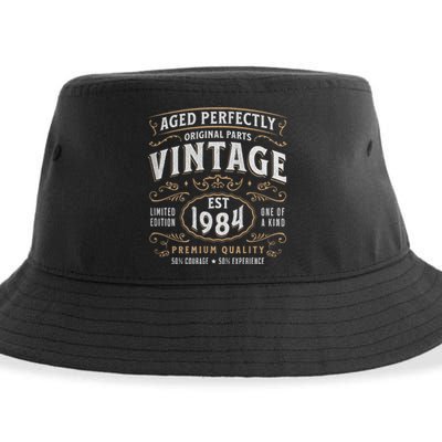 Vintage 1984 40th Birthday Gifts 40 Year Old Sustainable Bucket Hat