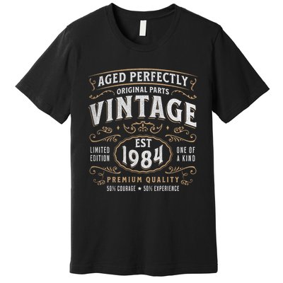 Vintage 1984 40th Birthday Gifts 40 Year Old Premium T-Shirt