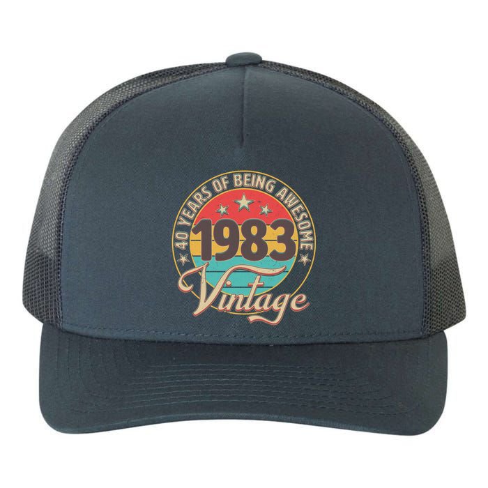 Vintage 1983 40 Years Of Being Awesome Yupoong Adult 5-Panel Trucker Hat