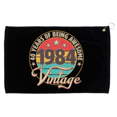 Vintage 1984 40 Years Of Being Awesome Grommeted Golf Towel