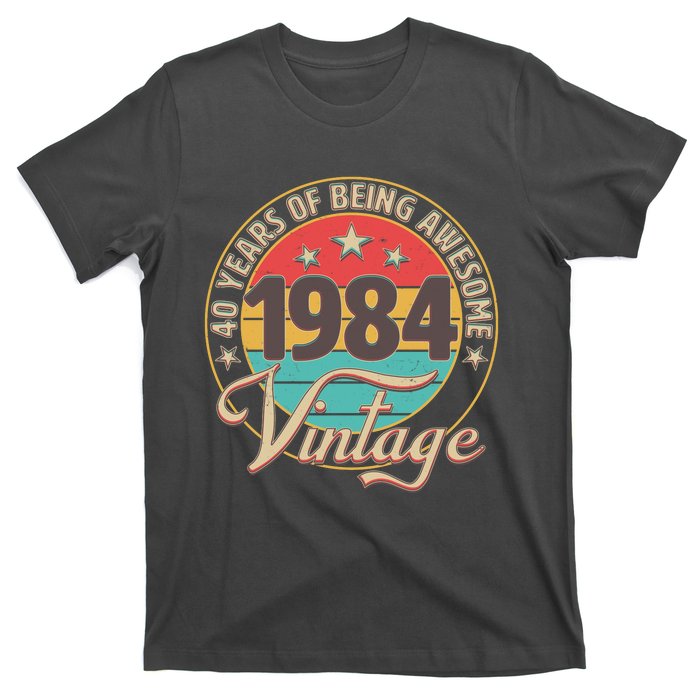 Vintage 1984 40 Years Of Being Awesome T-Shirt