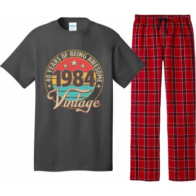 Vintage 1984 40 Years Of Being Awesome Pajama Set