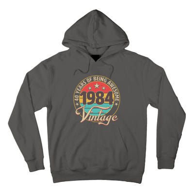 Vintage 1984 40 Years Of Being Awesome Tall Hoodie