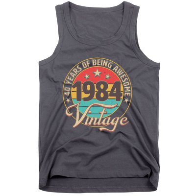 Vintage 1984 40 Years Of Being Awesome Tank Top