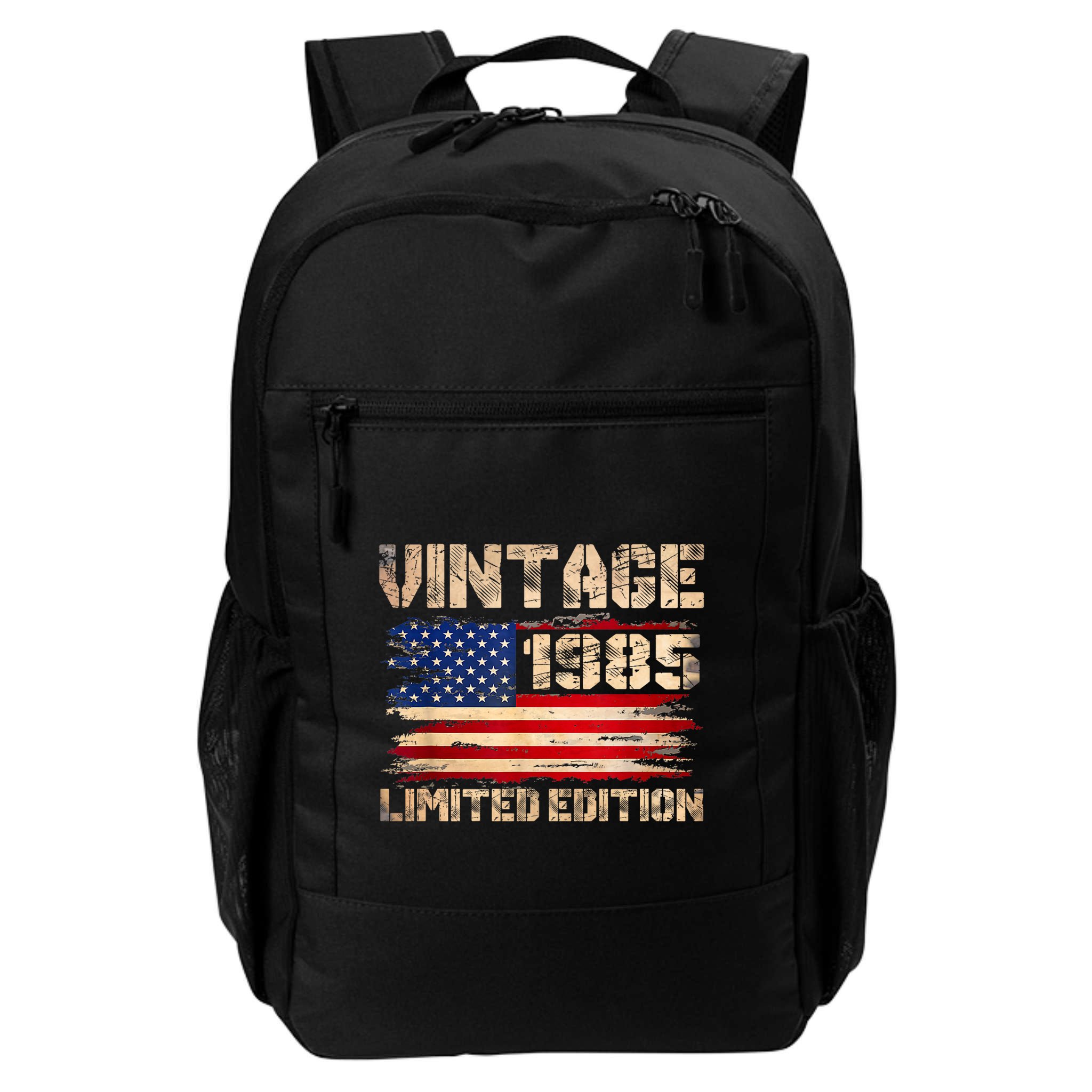Vintage 1985 40th Birthday Gifts 40 Year Old American Flag Backpack