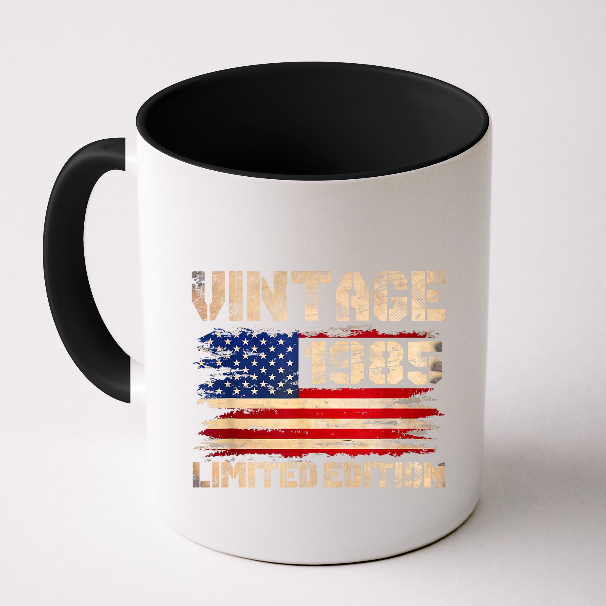 Vintage 1985 40th Birthday Gifts 40 Year Old American Flag Mug