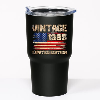 Vintage 1985 40th Birthday Gifts 40 Year Old American Flag Tumbler