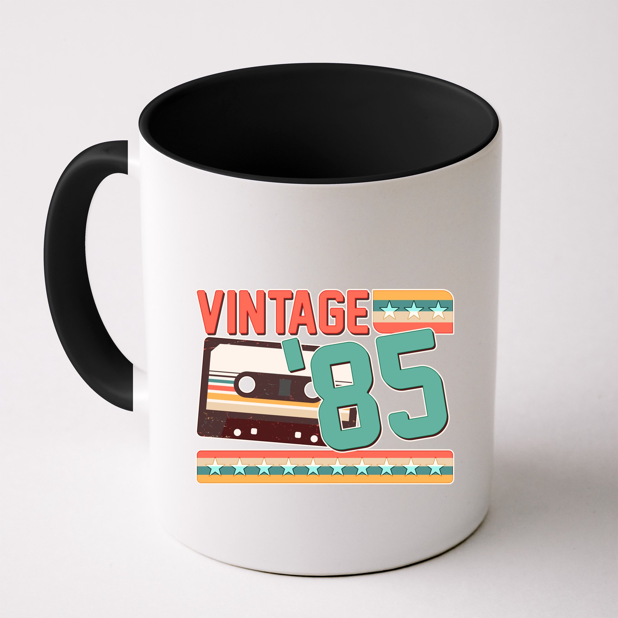 Vintage 1985 40th Birthday Cassette Tape Mug