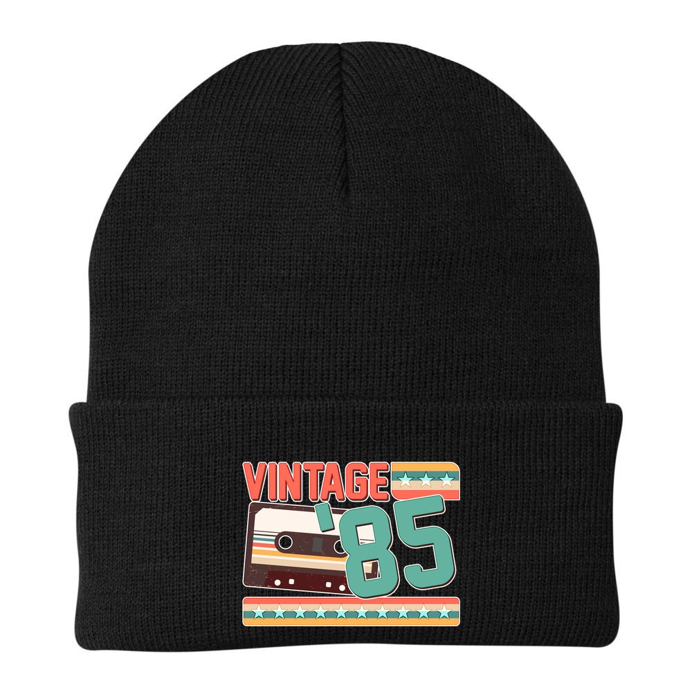 Vintage 1985 40th Birthday Cassette Tape Beanie