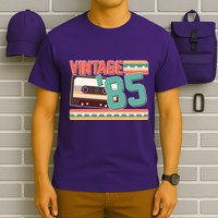 Vintage 1985 40th Birthday Cassette Tape T-Shirt