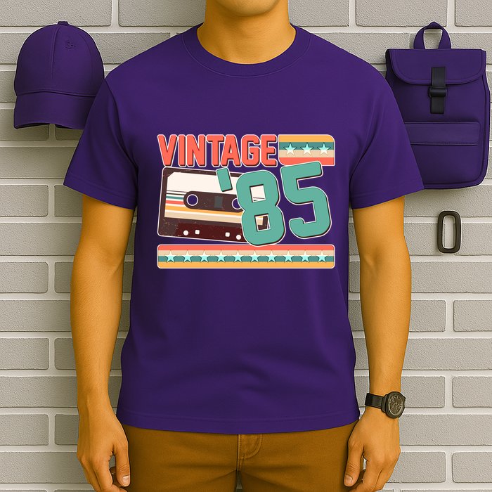 Vintage 1985 40th Birthday Cassette Tape T-Shirt