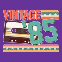 Vintage 1985 40th Birthday Cassette Tape T-Shirt