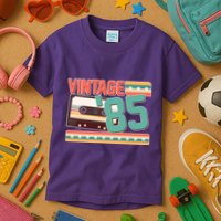 Vintage 1985 40th Birthday Cassette Tape Kids T-Shirt