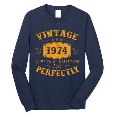 Vintage 1974 48 Birthday Gifts 48th Birthday Gifts Long Sleeve Shirt