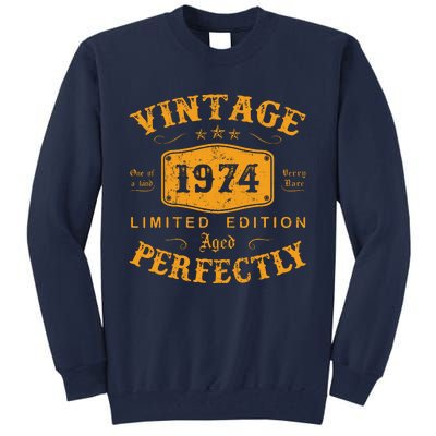 Vintage 1974 48 Birthday Gifts 48th Birthday Gifts Tall Sweatshirt