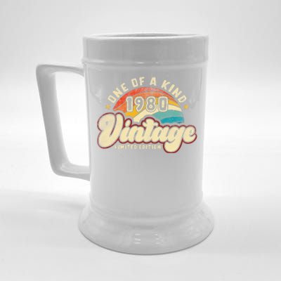 Vintage 1980 43 Years Old Limited Edition 43th Birthday Beer Stein