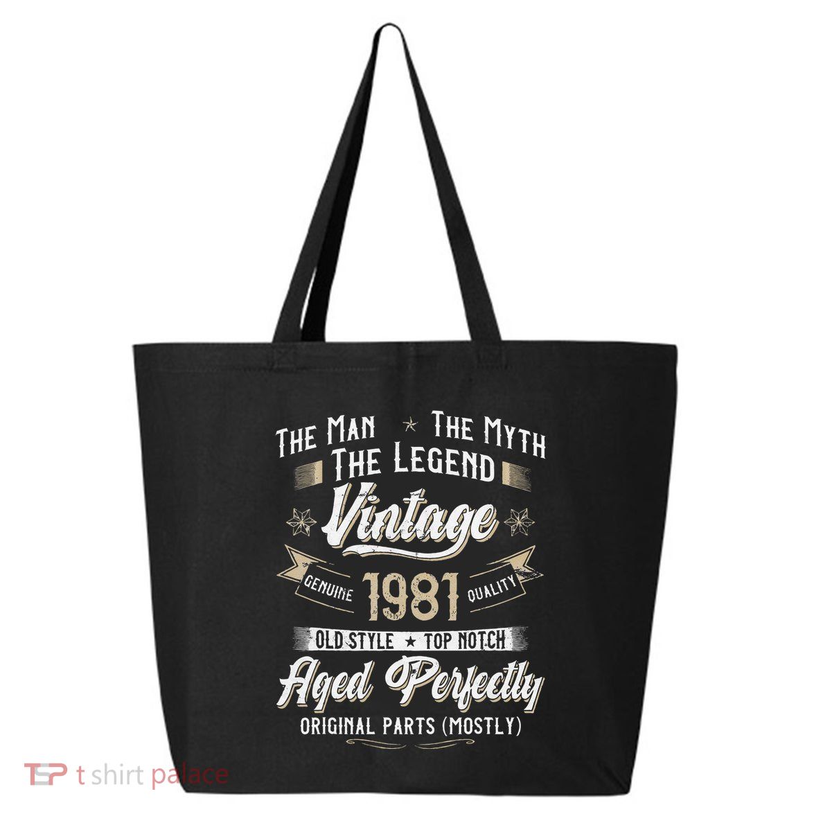 Vintage 1981 42nd Birthday Gift 42 Years Old 25L Jumbo Tote