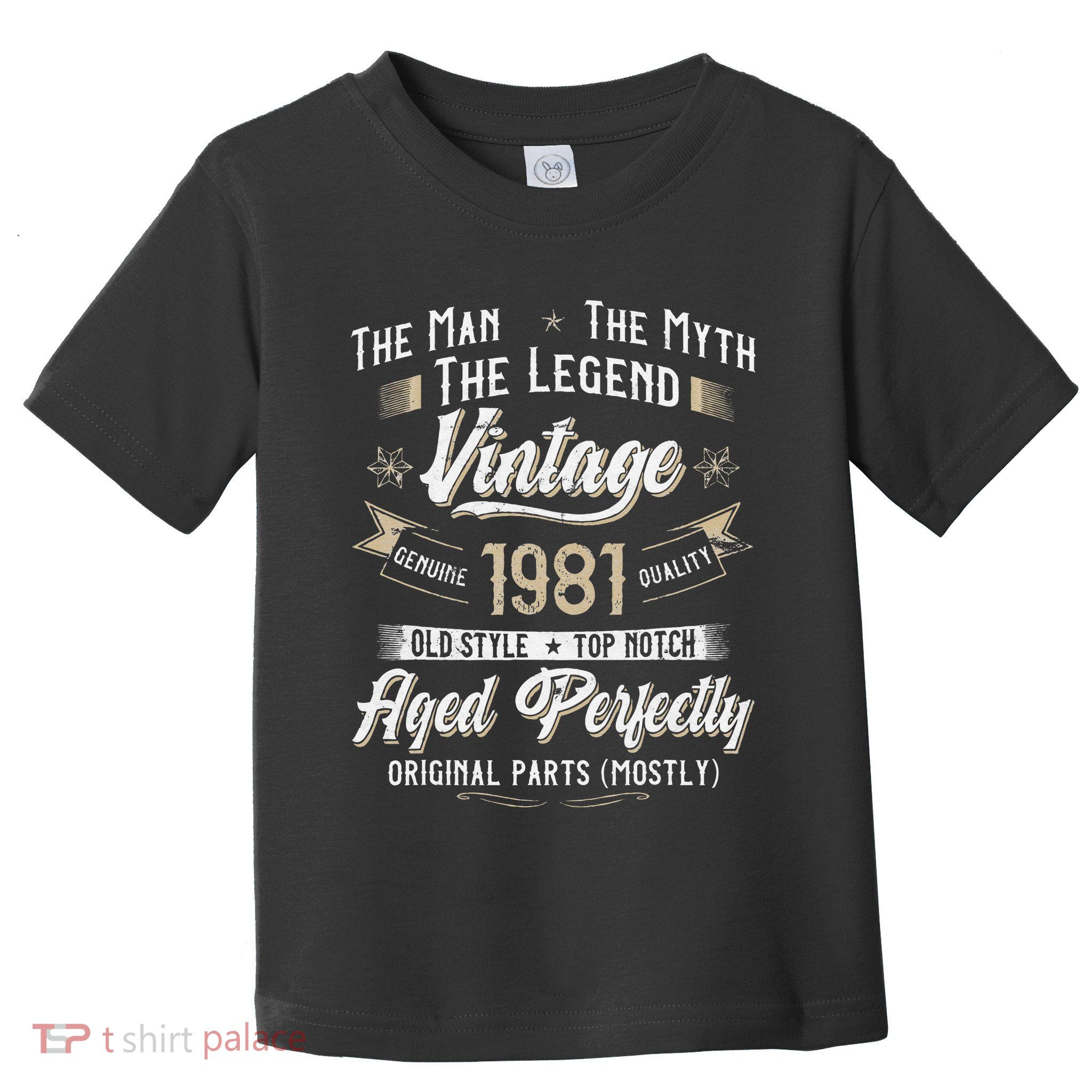 Vintage 1981 42nd Birthday Gift 42 Years Old Toddler T-Shirt