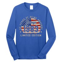 Vintage 1983 40 Years of Being Awesome Gifts 40th Birthday Long Sleeve Shirt