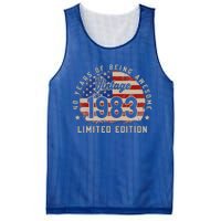 Vintage 1983 40 Years of Being Awesome Gifts 40th Birthday Mesh Reversible Basketball Jersey Tank