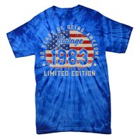 Vintage 1983 40 Years of Being Awesome Gifts 40th Birthday Tie-Dye T-Shirt