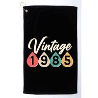 Vintage 1985 40th Birthday Retro Teardrop Design Golf Towel